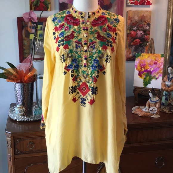 Johnny Was Tops - Johnny Was Belle Rose Tunic